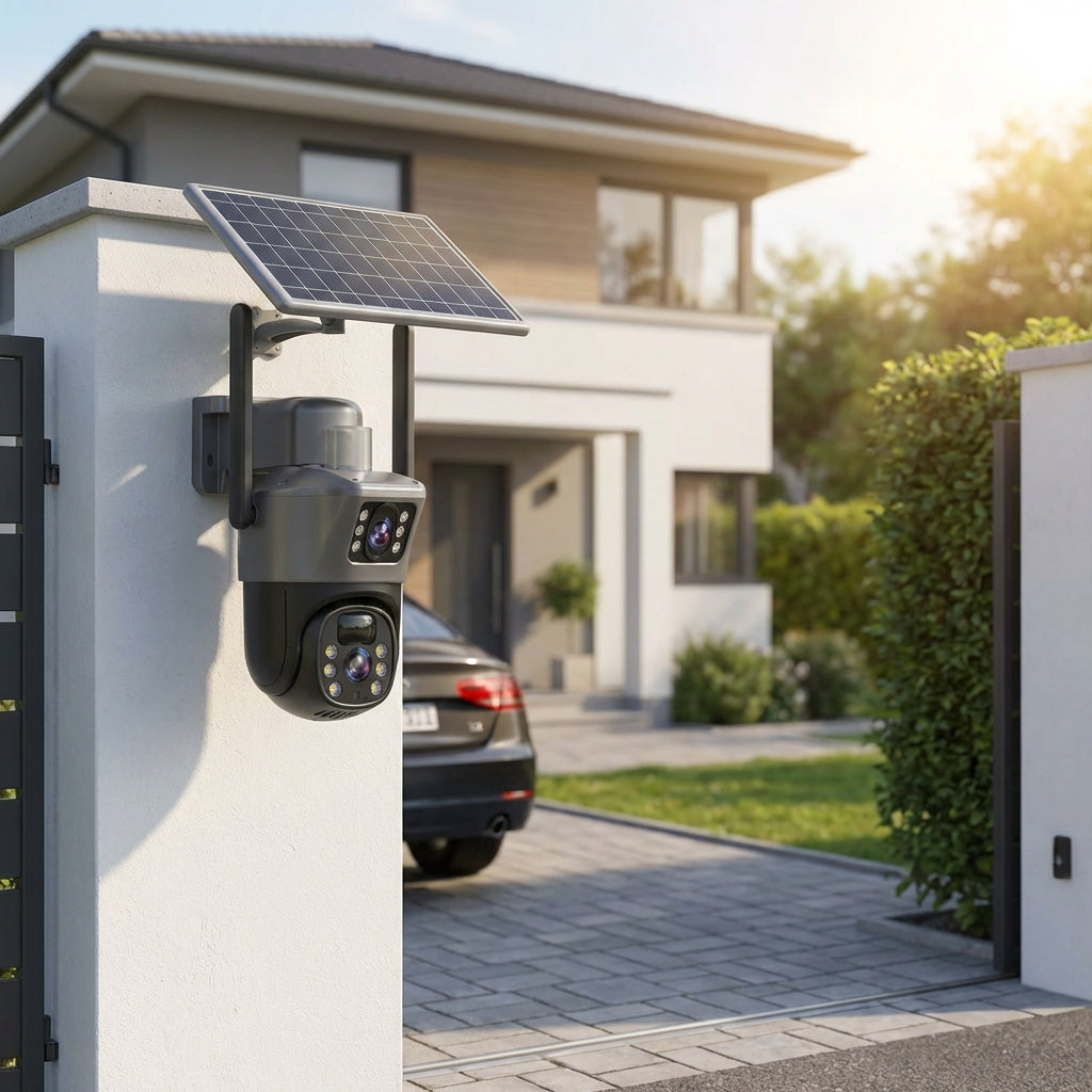 Langaton 4K Turvakamera Aurinkopaneelilla | SolarVision Pro
