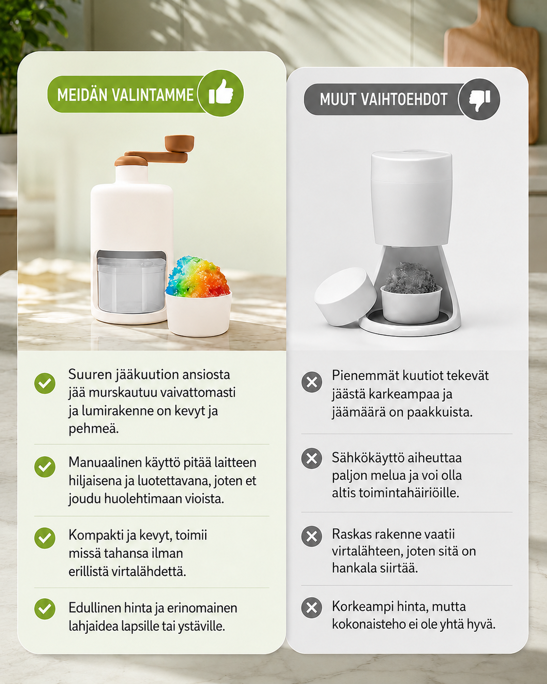 Frostcraft Käsikäyttöinen Jäähilekone