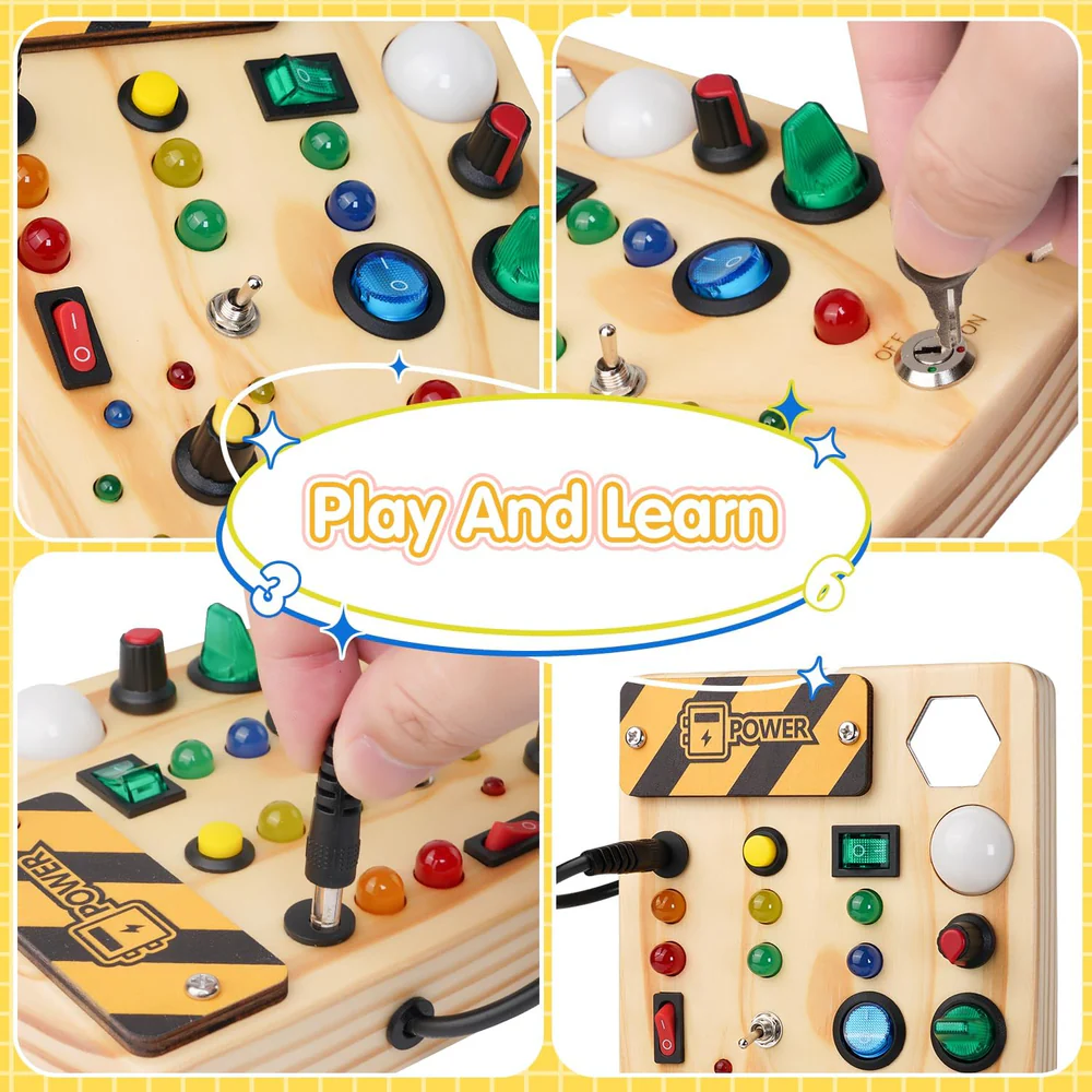 ToddlerPlay Montessori LED-maitopöytä – Interaktiivinen Oppimislelu Lapsille
