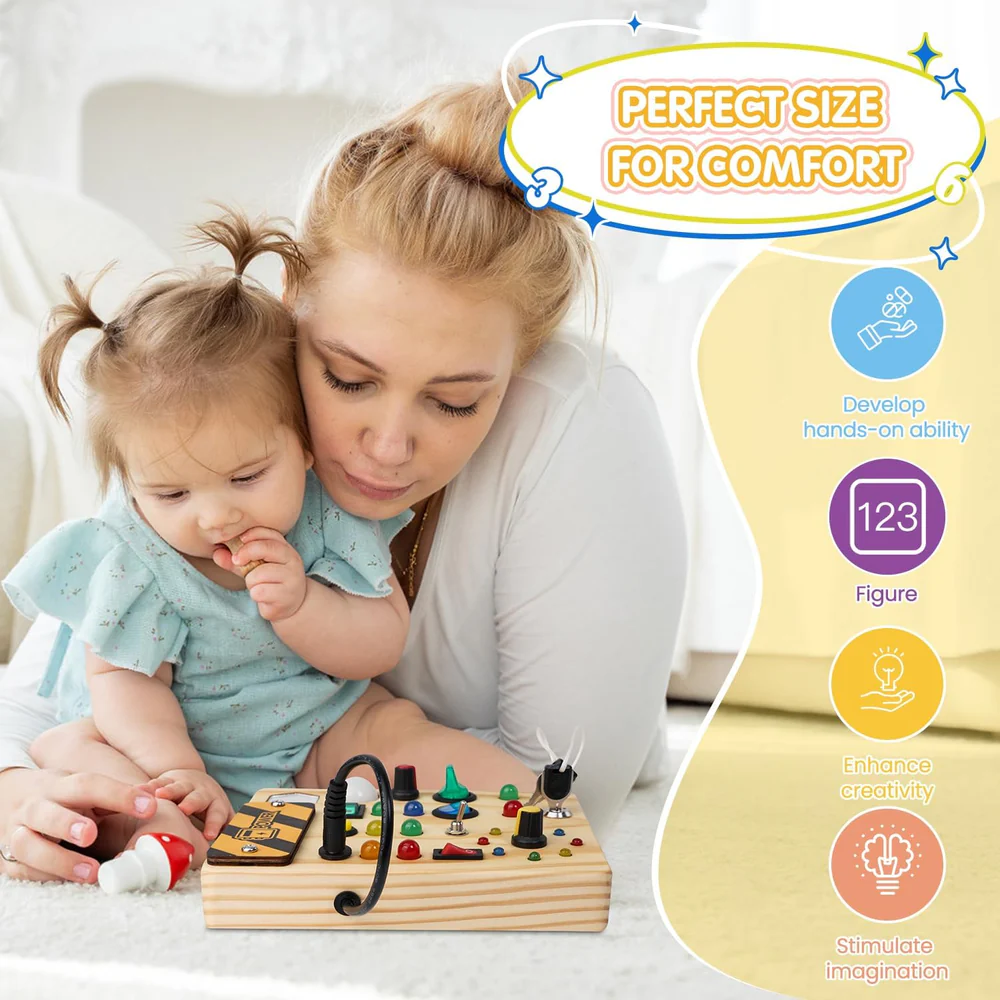 ToddlerPlay Montessori LED-maitopöytä – Interaktiivinen Oppimislelu Lapsille
