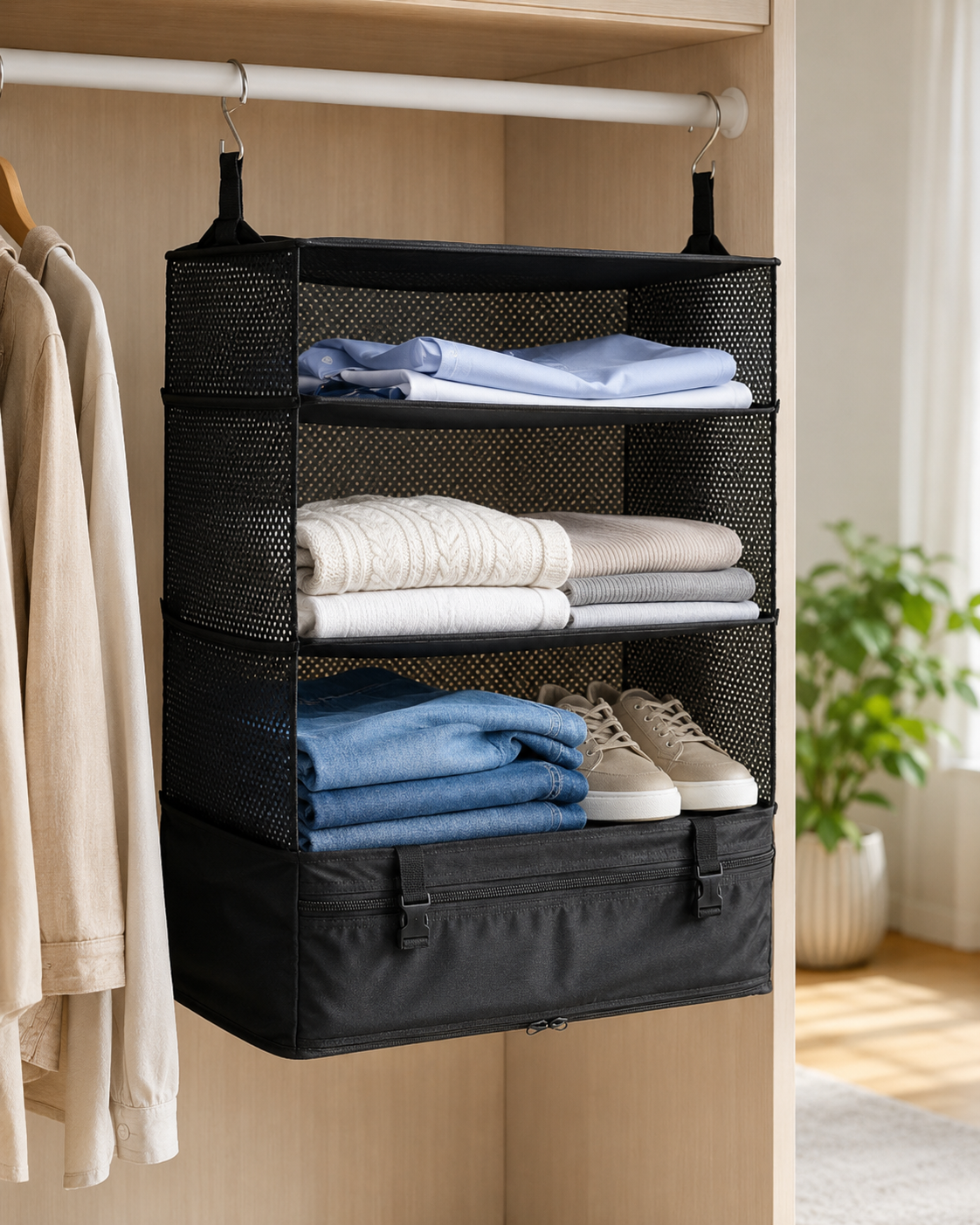 FoldAway Matkahyllyjärjestelijä