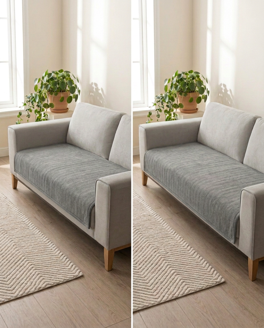 Liukumaton fleece-sohvanpäällinen | Sohvan suoja