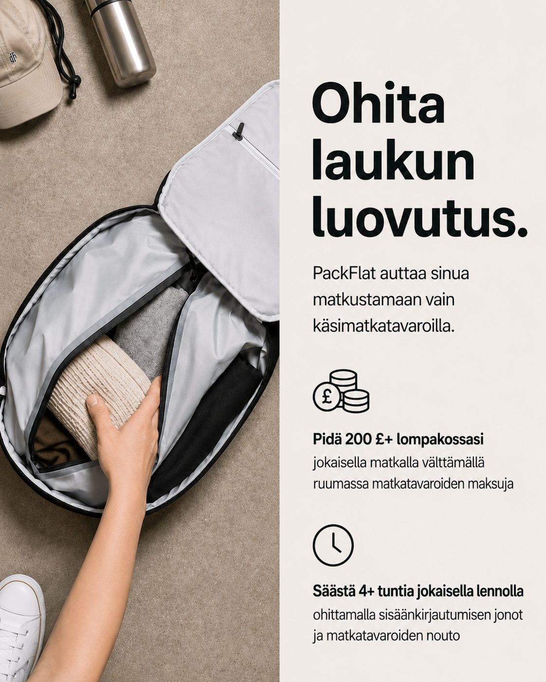 PackFlat Kompressiopakkaussetti