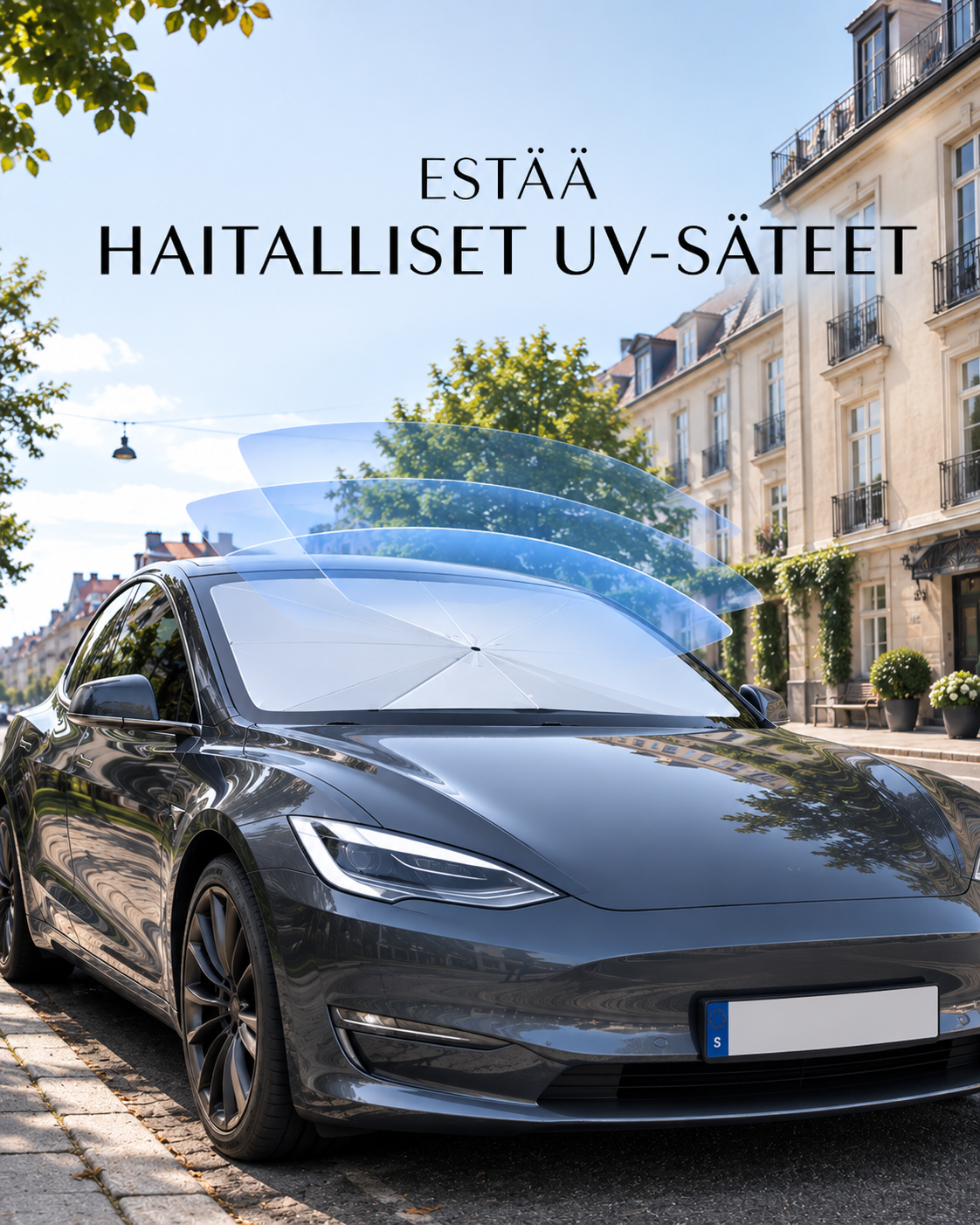 SolShield Kokoontaitettava tuulilasin suoja