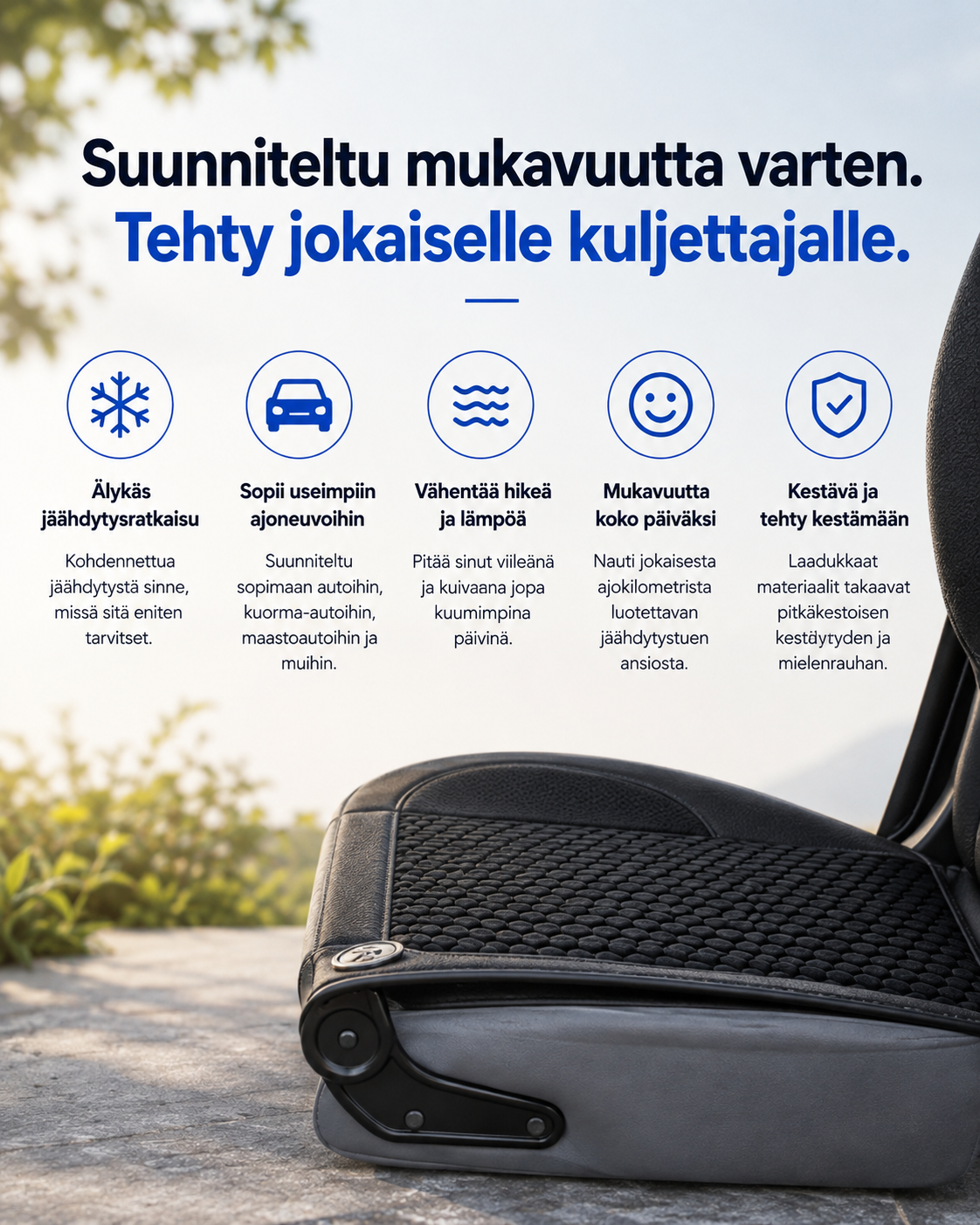 AirFlow Drive -viilentava istuinsuoja