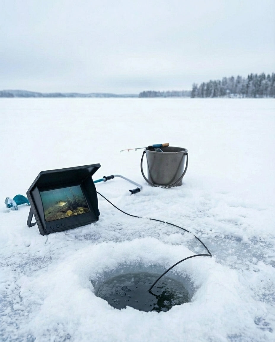 Vedenalainen kalastuskamera | 30 m kaapeli ja LED-valot