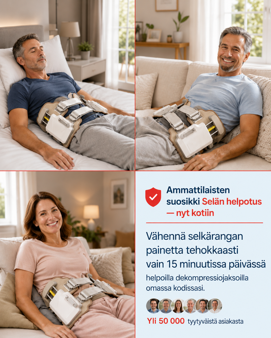 LumbaEase Selkähelpotusvyö
