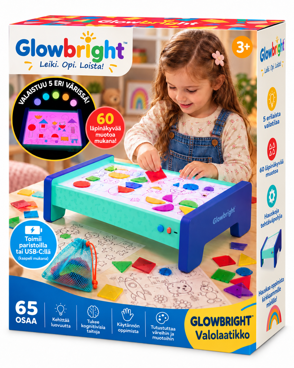 Glowbright Muotostudio – valopöytäsetti