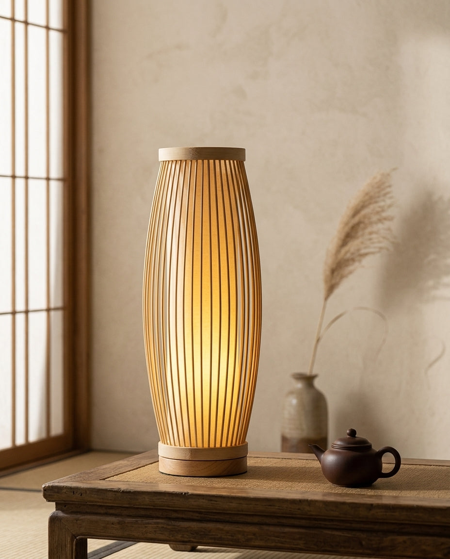 Japanilainen pöytävalaisin – Bambu Zen-lamppu | 4 kokoa