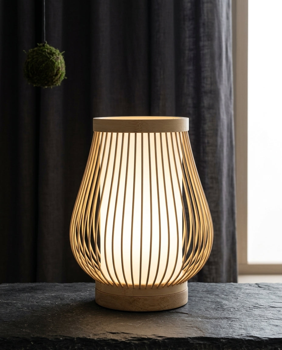 Japanilainen pöytävalaisin – Bambu Zen-lamppu | 4 kokoa