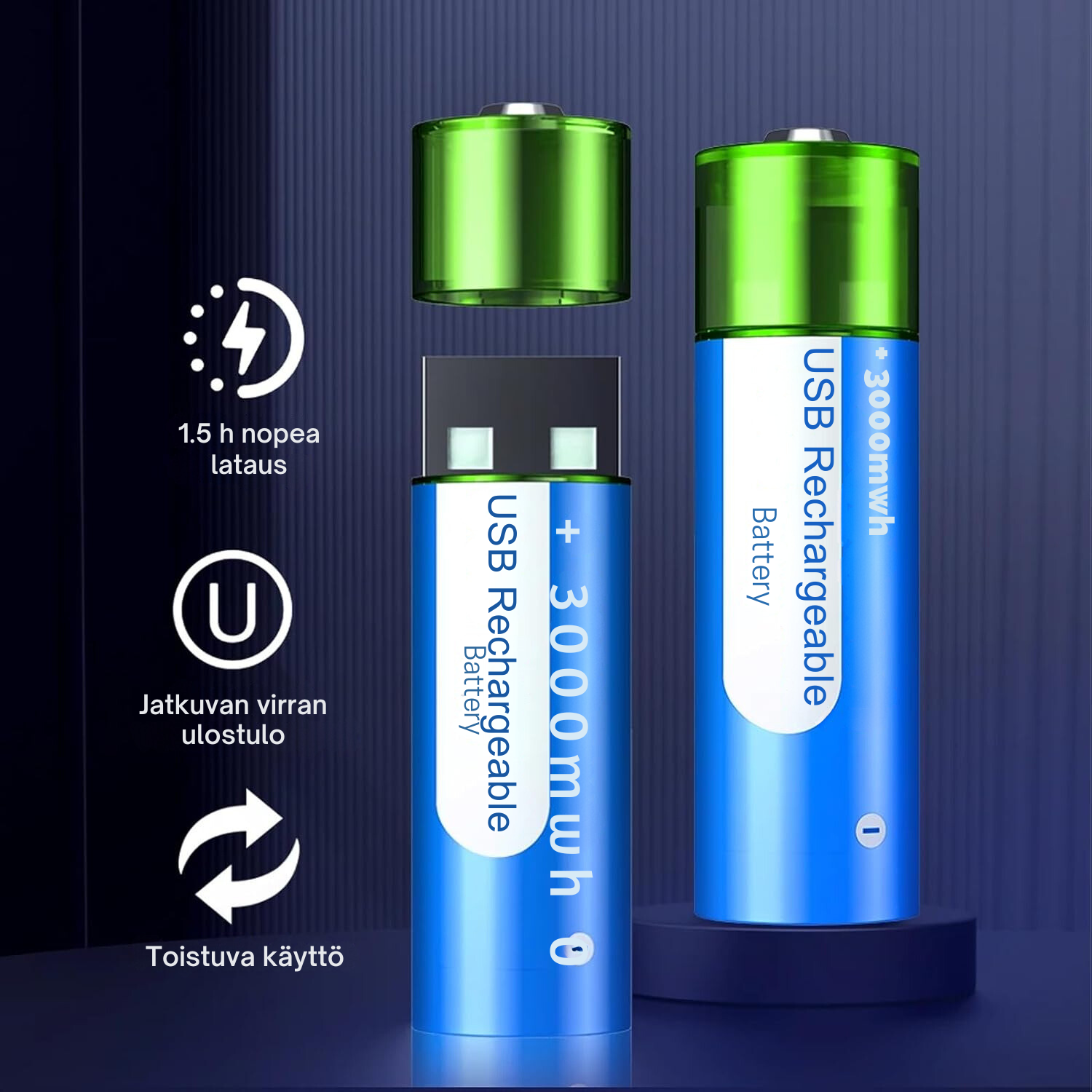 PowerLink Uudelleenladattavat USB AA Paristot – Uutta virtaa vaivatta