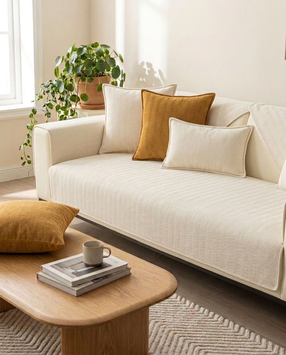 Liukumaton fleece-sohvanpäällinen | Sohvan suoja