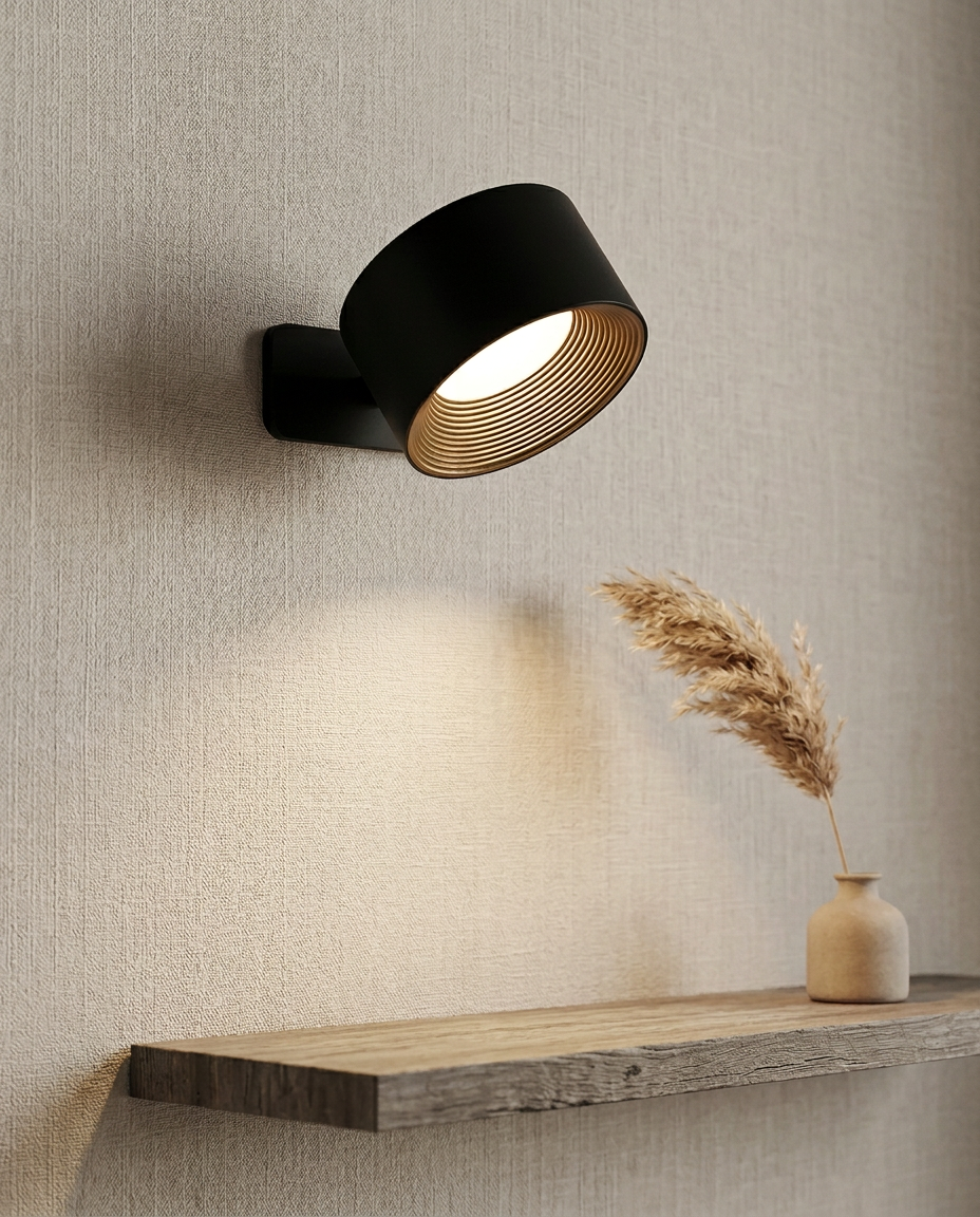 Langaton ladattava seinävalaisin | Lumiflex 360° säädettävä