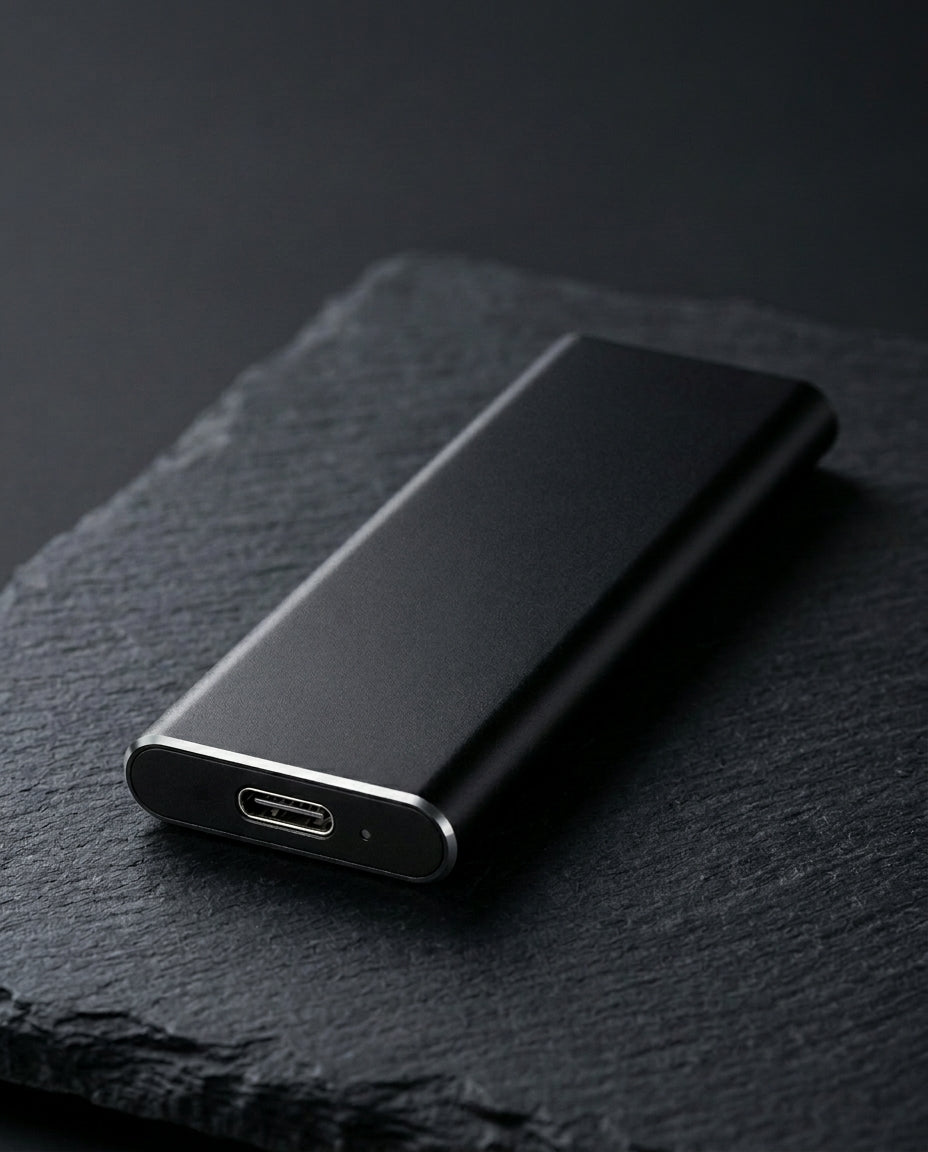 4TB Kannettava SSD | SlimVault USB-C Ulkoinen Kovalevy