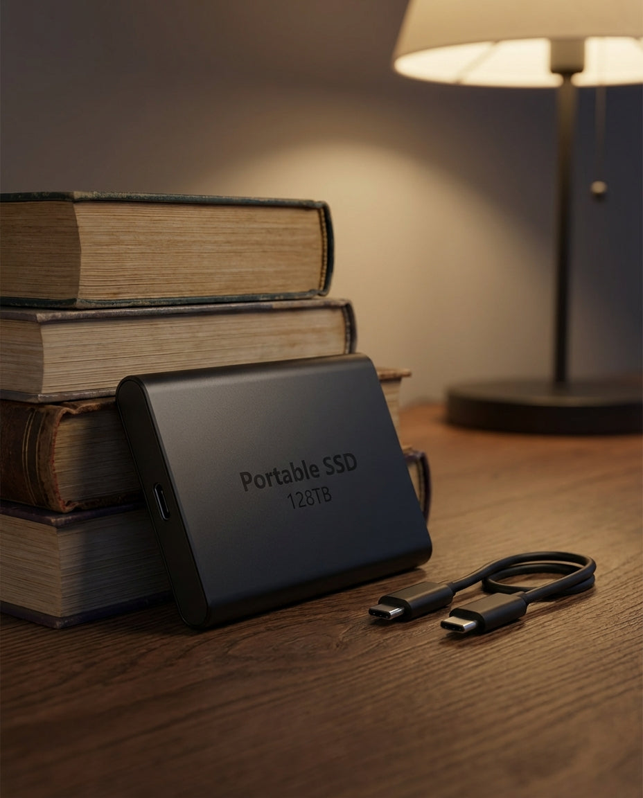 Kannettava SSD 128TB | Ultranopea USB-C ulkoinen asema