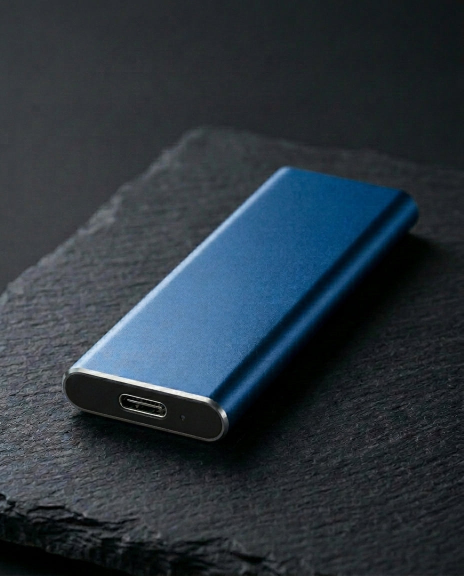 4TB Kannettava SSD | SlimVault USB-C Ulkoinen Kovalevy