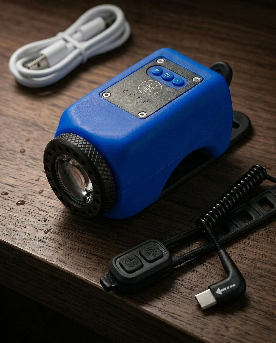 StreetGuard Cycle Beacon | 110 dB:n äänitorvi ja COB-etuvalo yhdessä