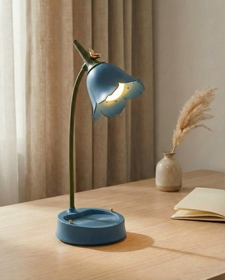 Kukkalampppu pöydälle | BloomGlow – Kosketushimmennys LED