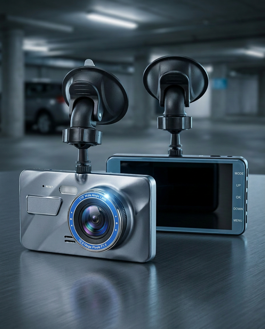 Dual-Dashcam Etu- ja Takaosa 1080P | Yönäkö, G-Sensori