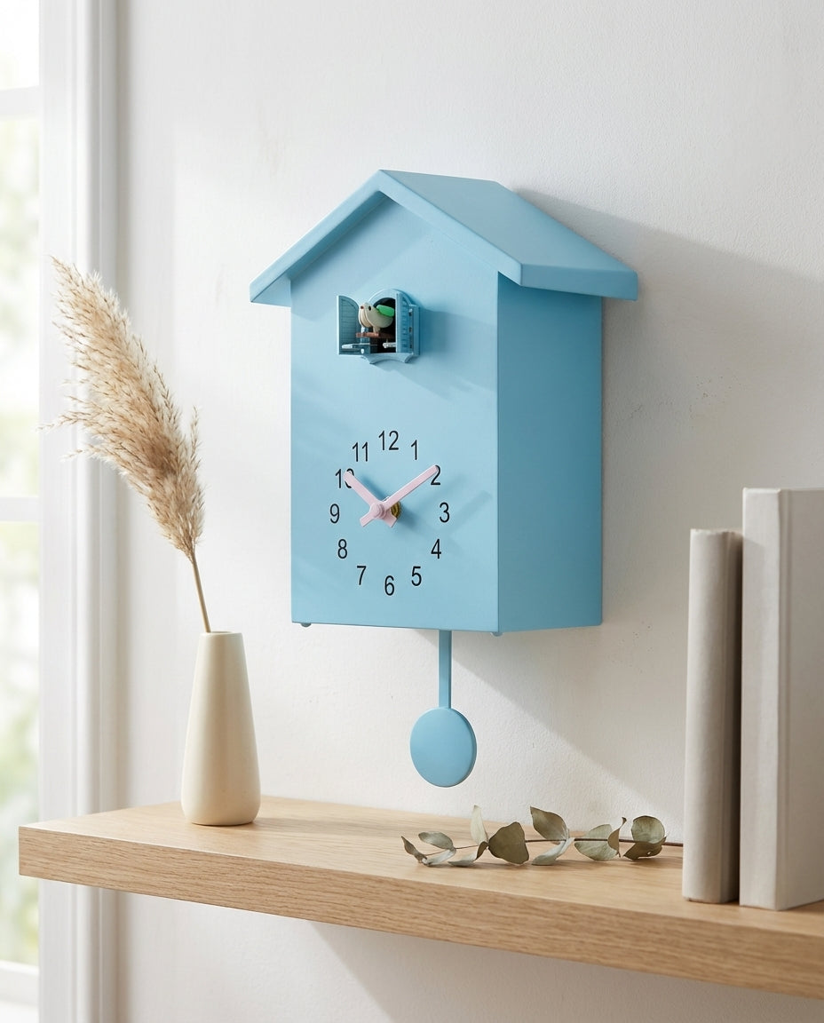 Käki-seinäkello – Moderni minimalistinen design | Hiljaisuustila