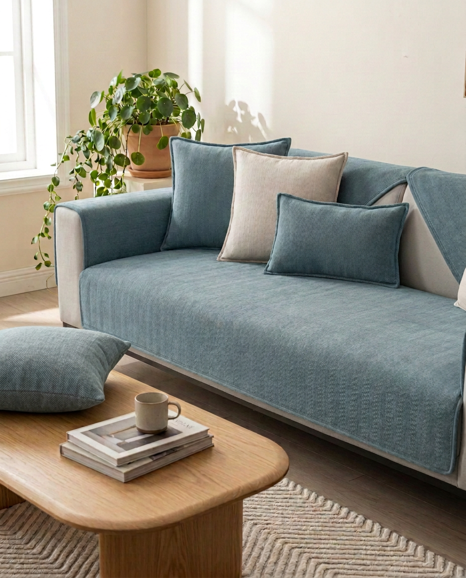 Liukumaton fleece-sohvanpäällinen | Sohvan suoja
