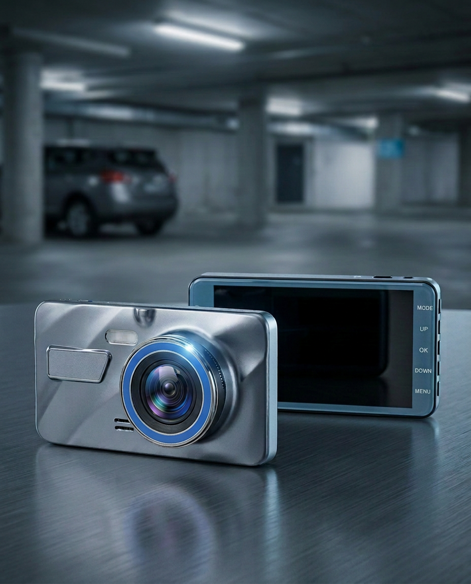 Dual-Dashcam Etu- ja Takaosa 1080P | Yönäkö, G-Sensori