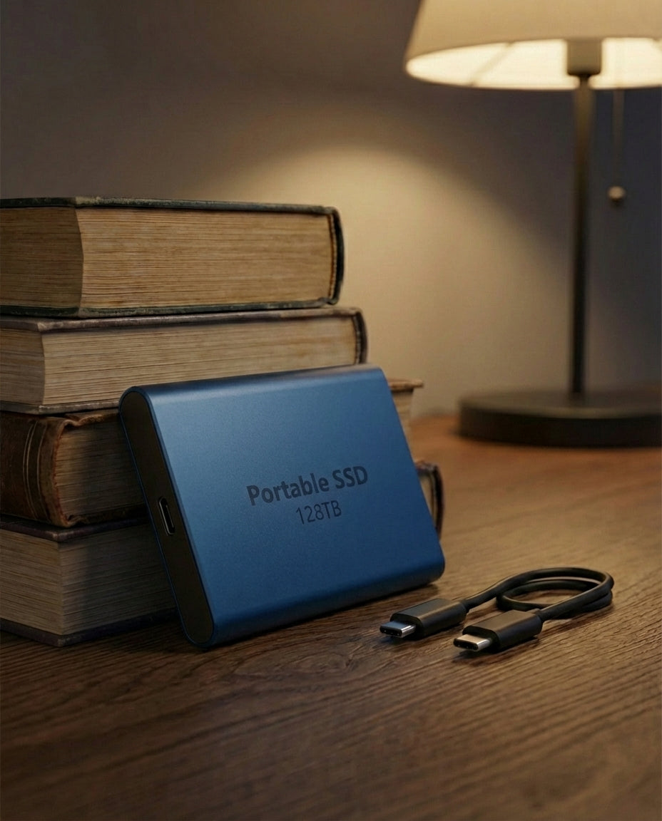 Kannettava SSD 128TB | Ultranopea USB-C ulkoinen asema