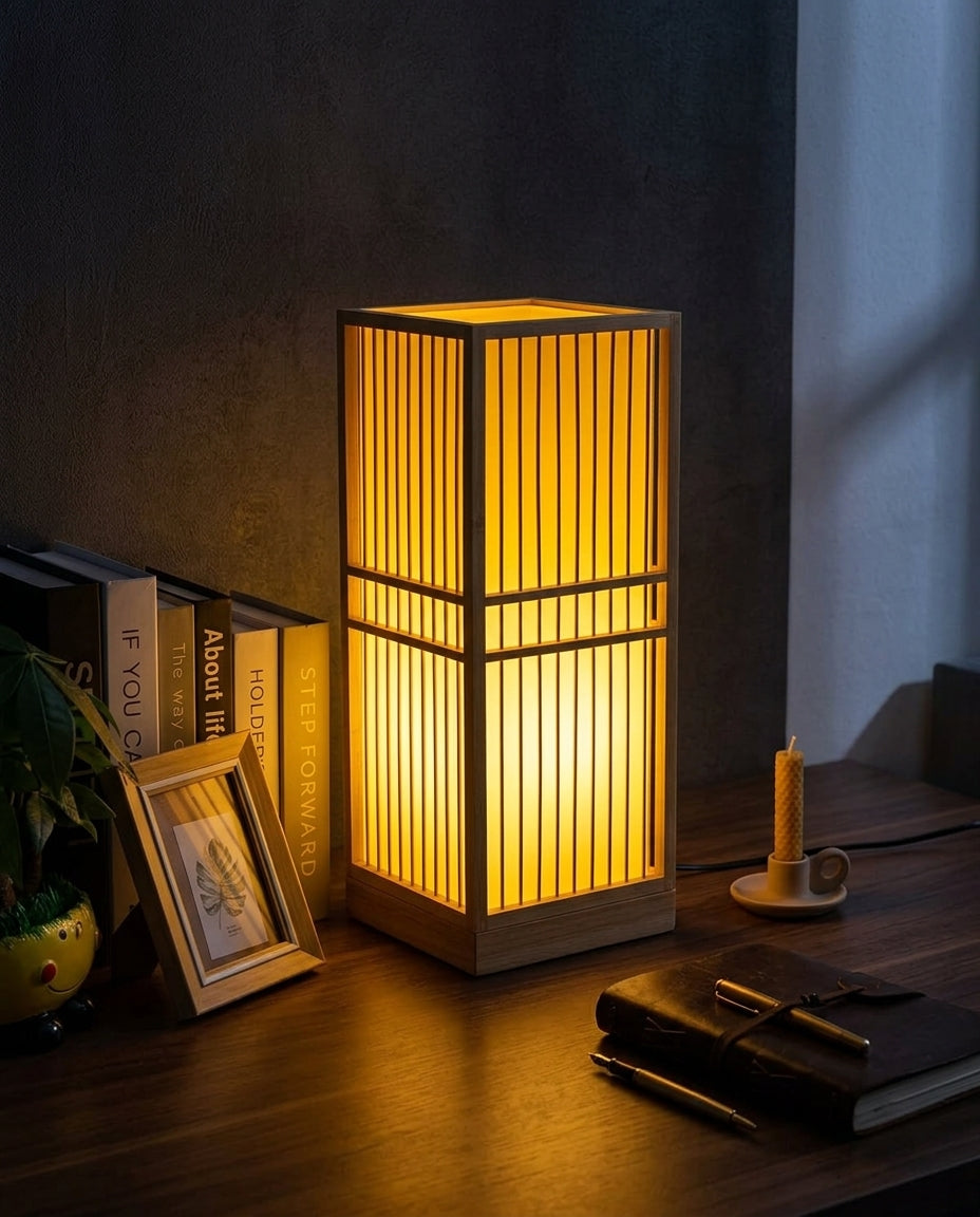Japanilainen pöytävalaisin – Bambu Zen-lamppu | 4 kokoa
