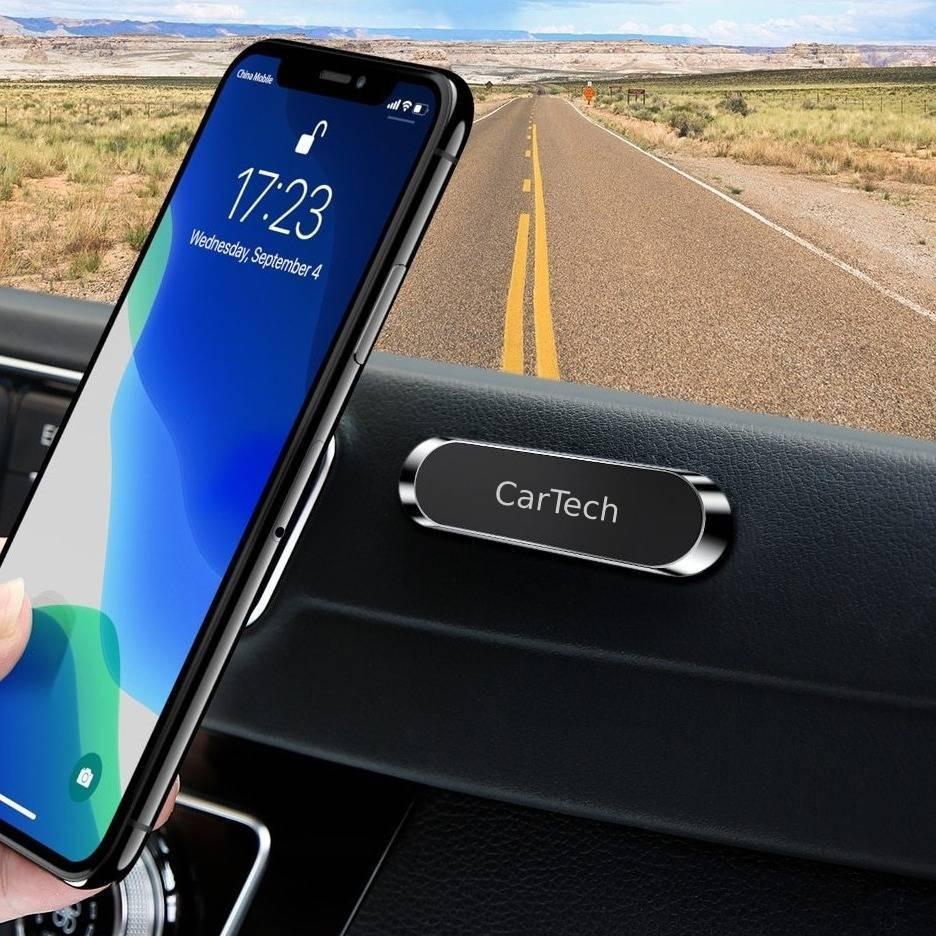 CarTech Magneettinen Puhelinteline – Vahva, Uudelleenkäytettävä & 360° Kääntyvä