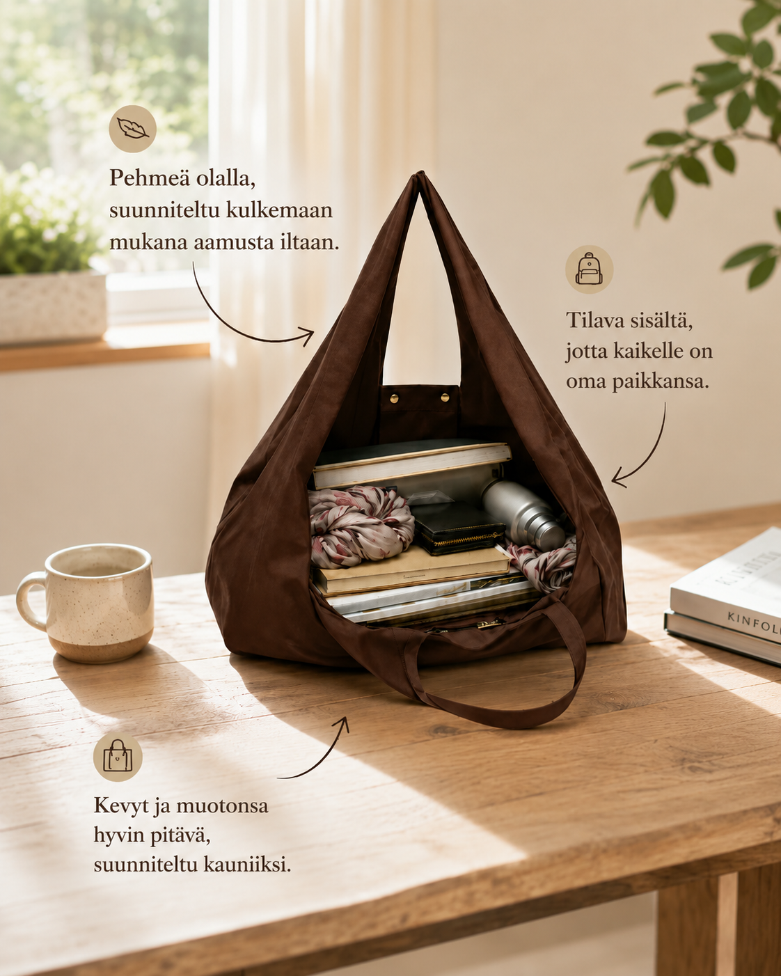 Chelsea Fold -laukku ja charm-koriste
