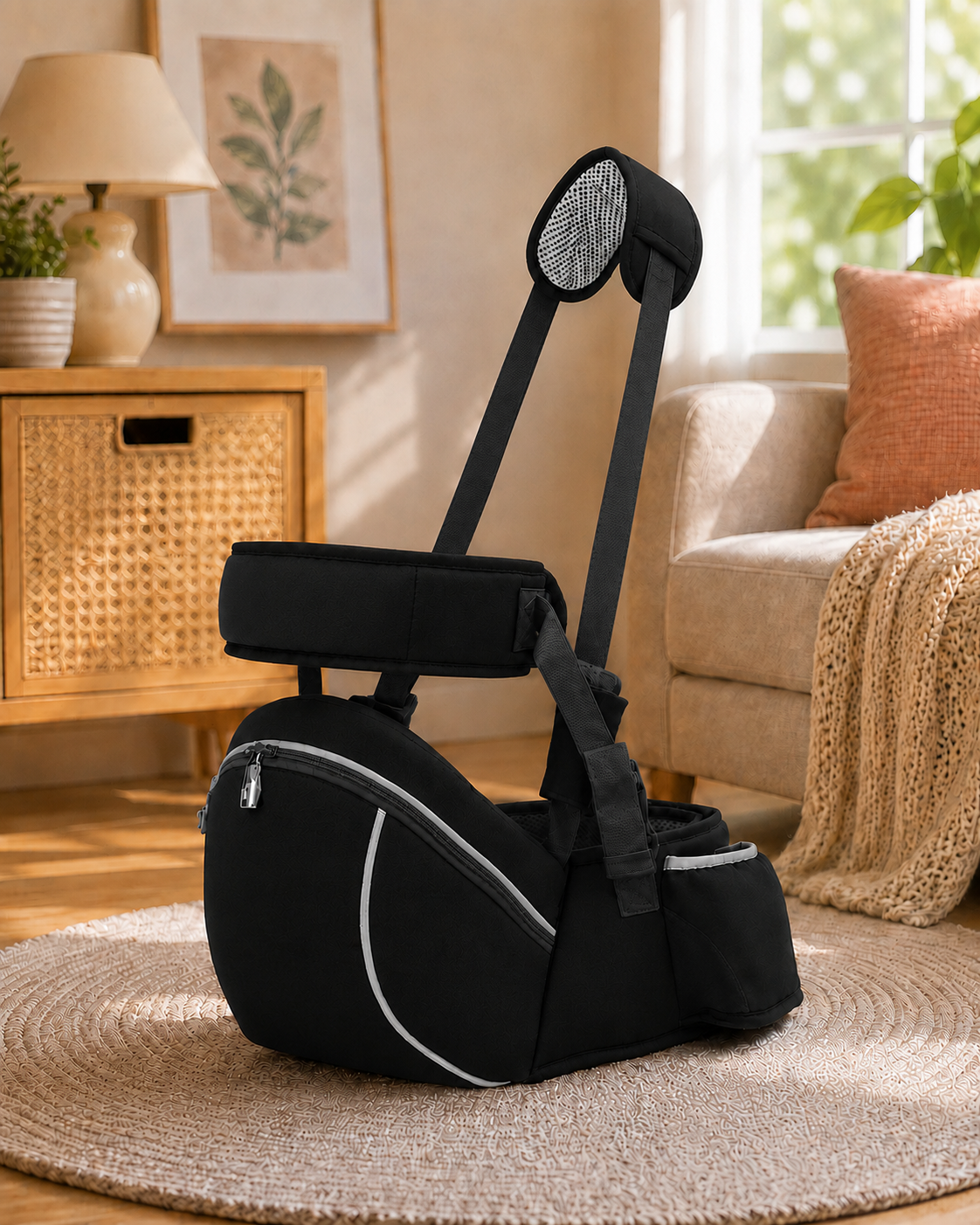 CloseNest – ergonominen lonkkaistuinkantoreppu