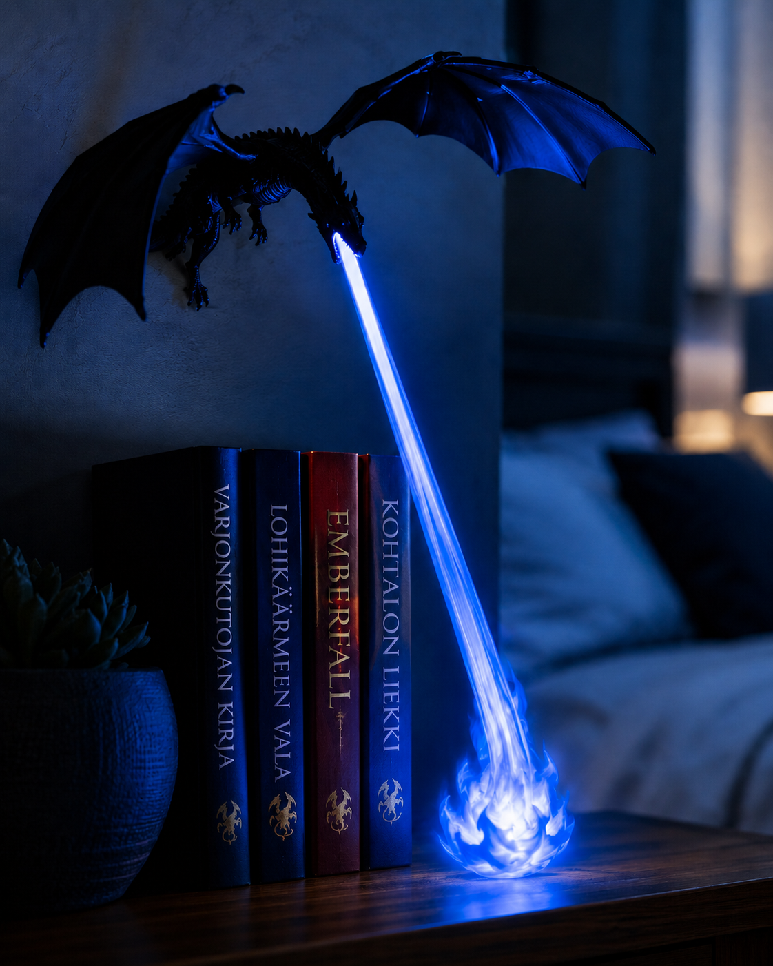 Emberwing Shelf Dragon – Valaiseva Hyllylohikäärme