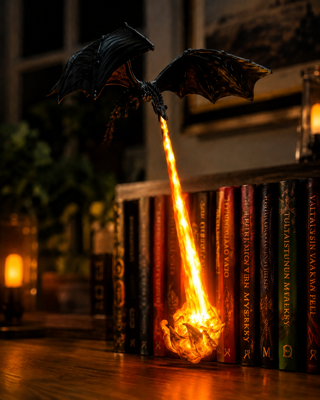 Emberwing Shelf Dragon – Valaiseva Hyllylohikäärme