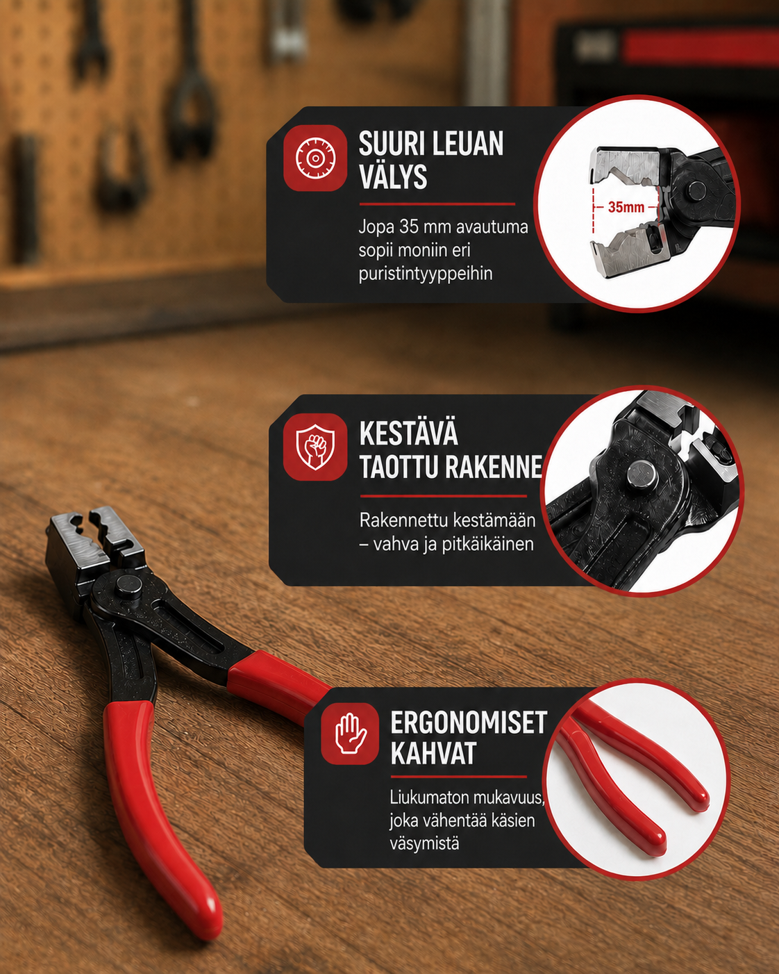 Autoline 5-osainen sahkoliitinten irrotuspihtiset
