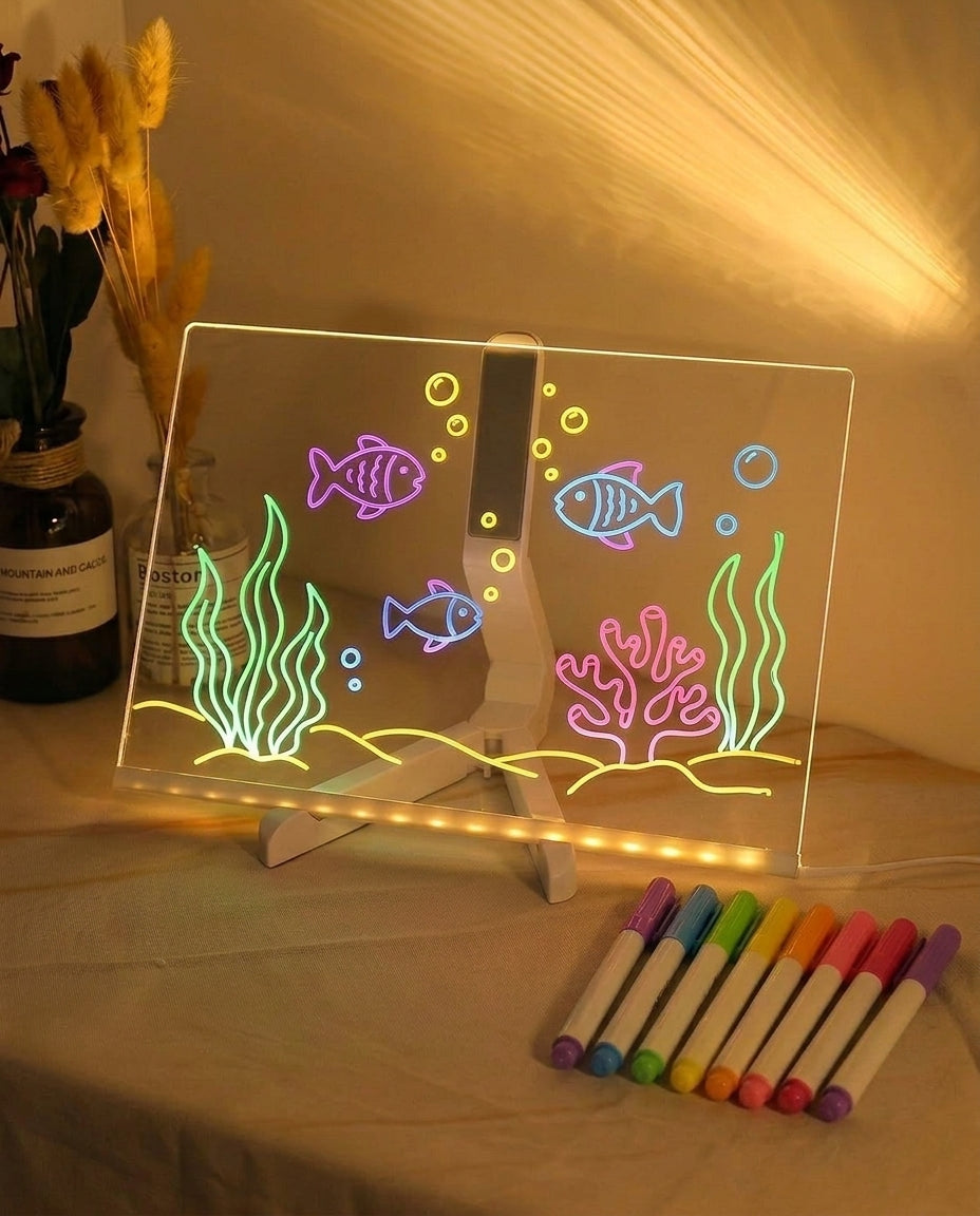 GlowBoard | LED-PIIRUSTUSLAUTA LAPSILLE