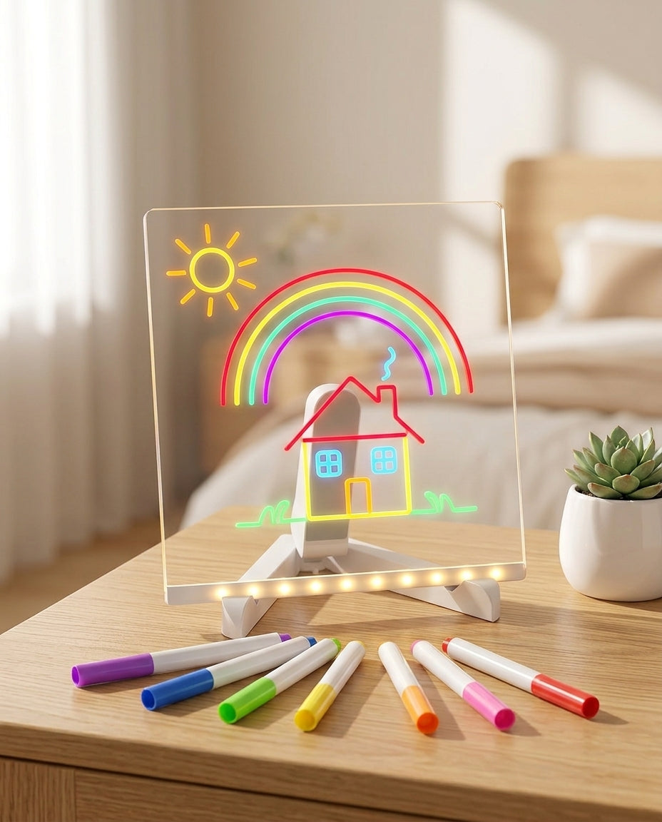 GlowBoard | LED-PIIRUSTUSLAUTA LAPSILLE