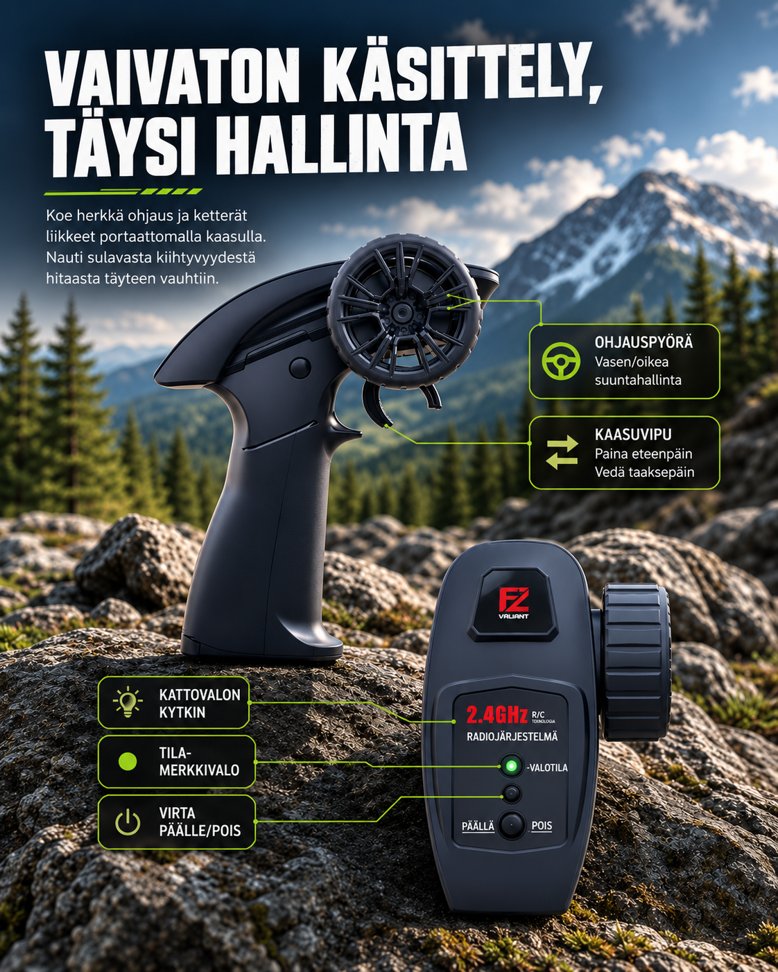 TerraTrak Rogue RC -Maastoajoneuvo