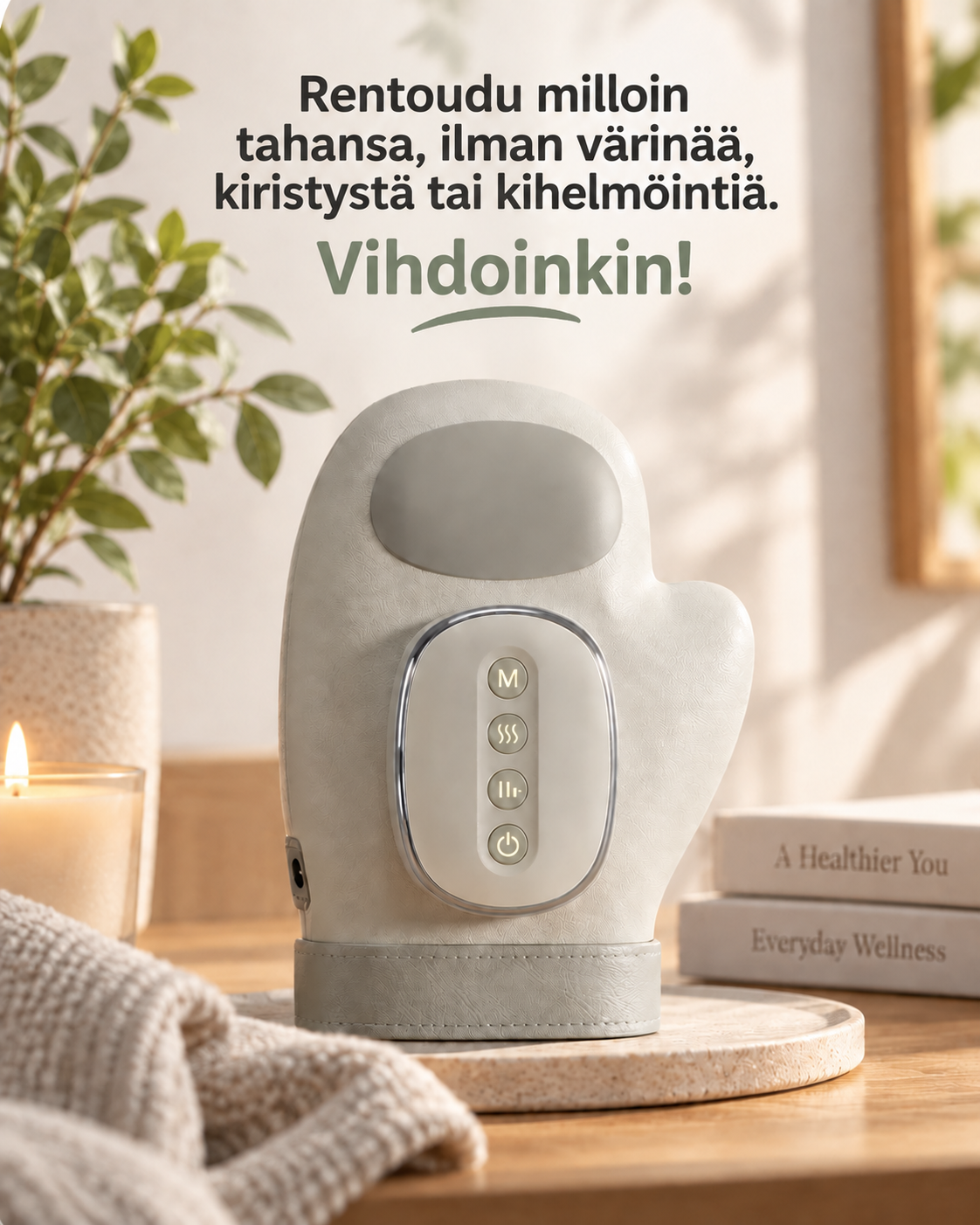 PalmRevive Air & Heat -Käsihierontalaite