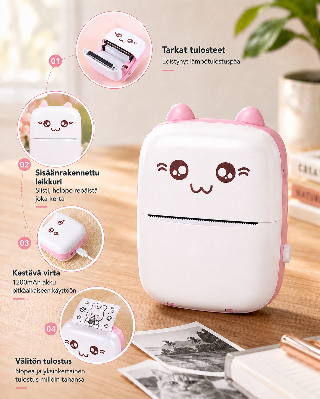 PurrPrint Mini – Musteeton Taskutulostin