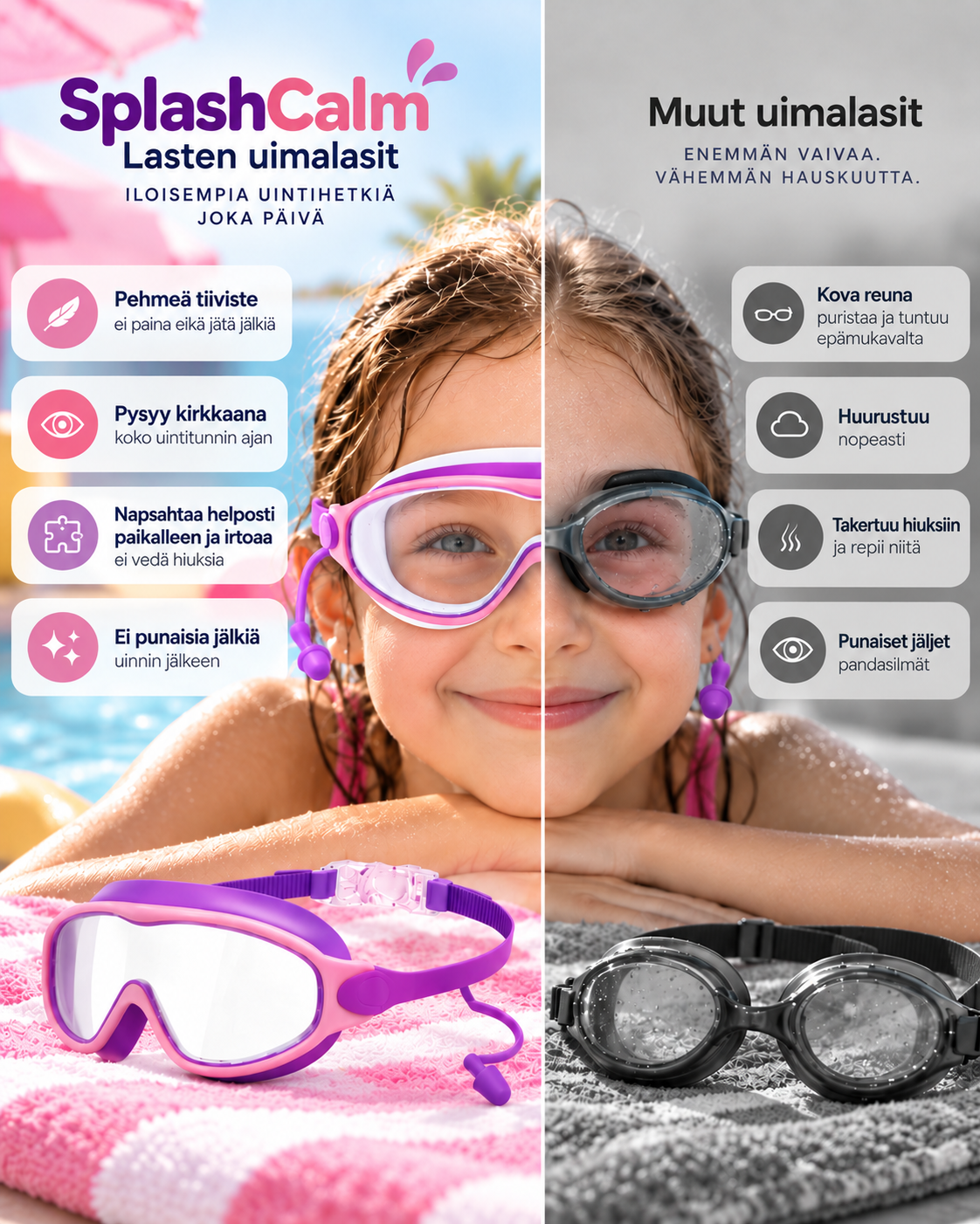 SplashCalm – Lasten Uimalasit