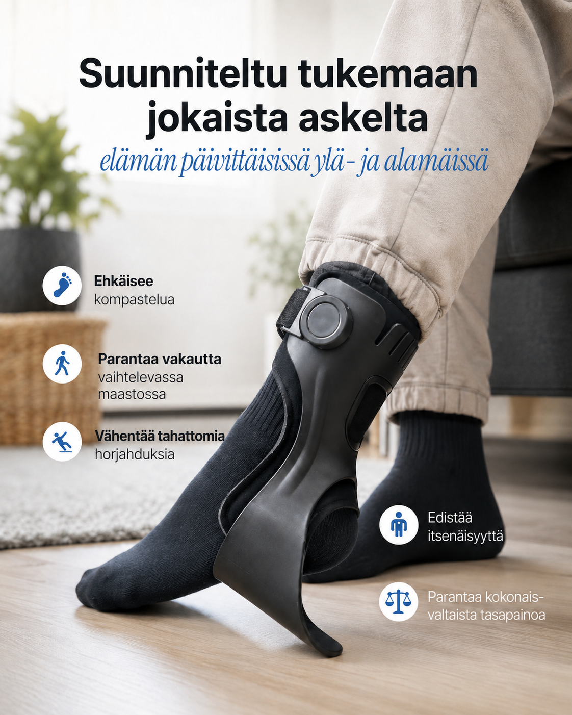 StrideLift Foot-Up -tukiortoosi