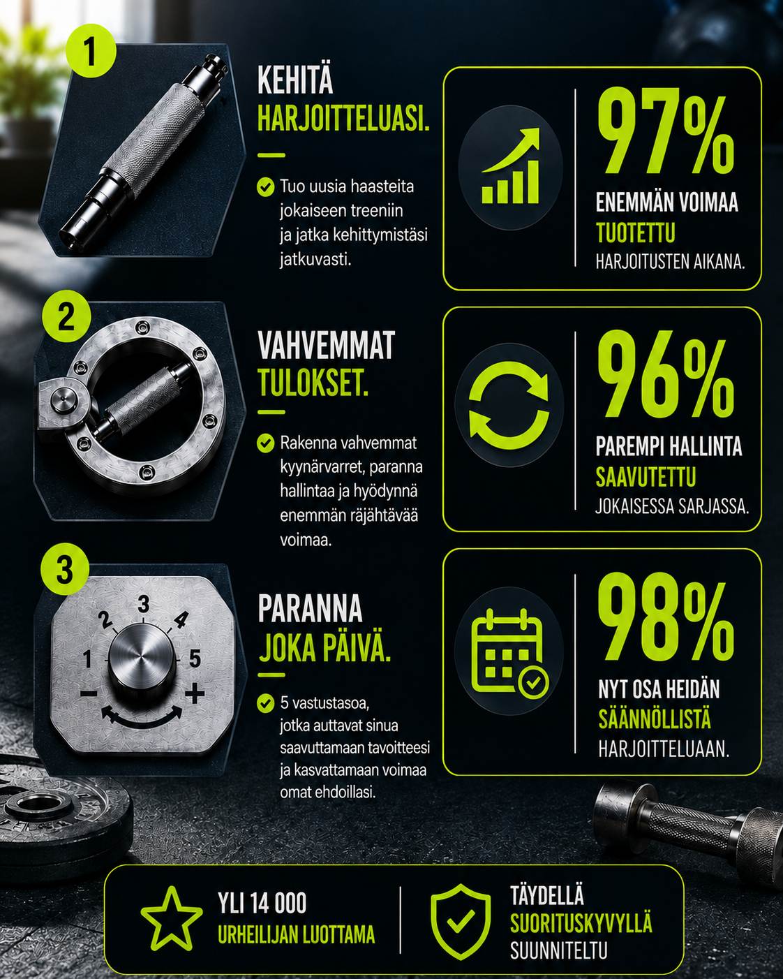 Ironhold 360 -Pyörivä Otetreenilaite