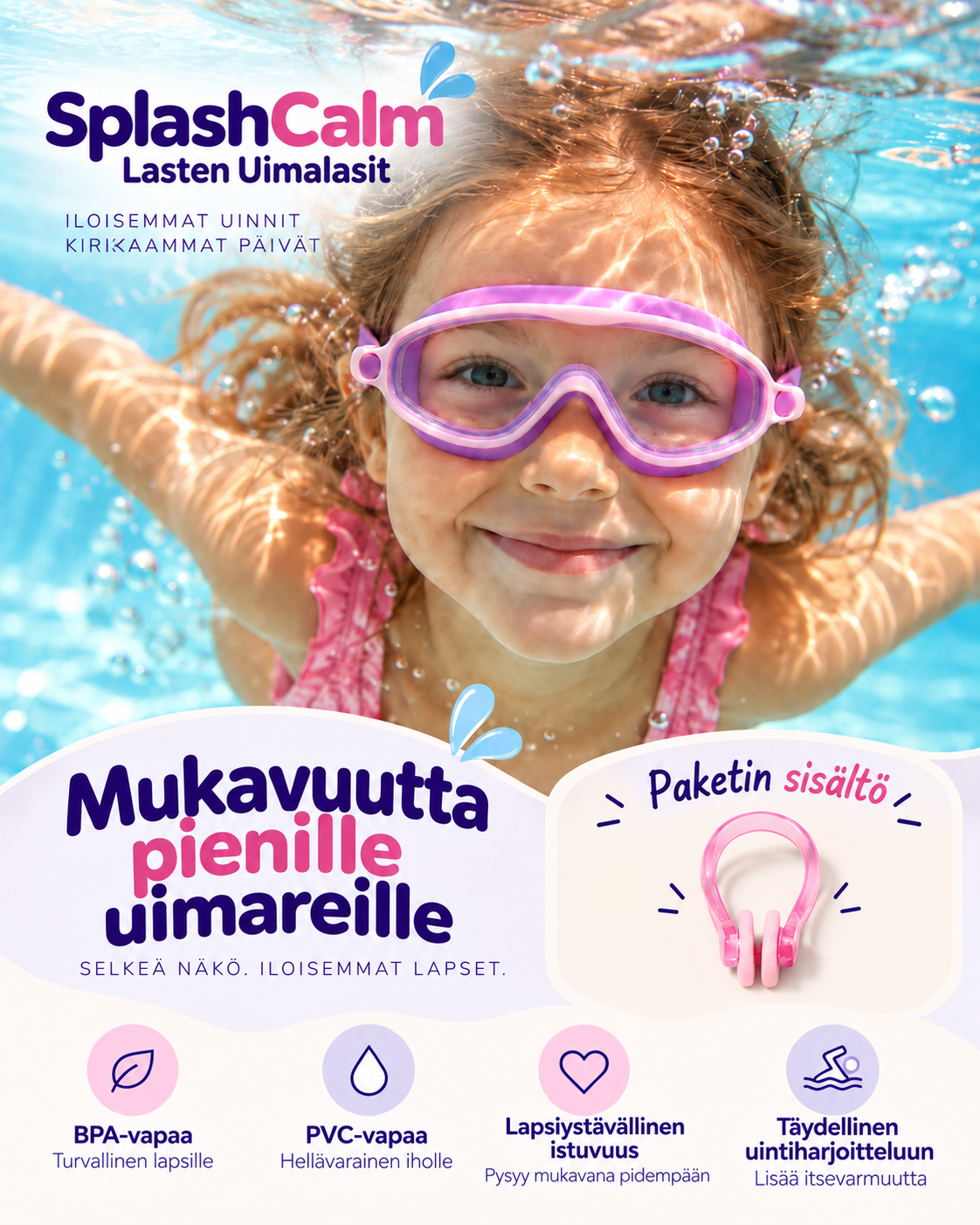 SplashCalm – Lasten Uimalasit