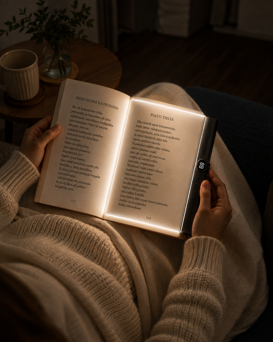 Lumira Slimline Page Light – Ultraohut Lukuvalo Pimeään Huoneeseen
