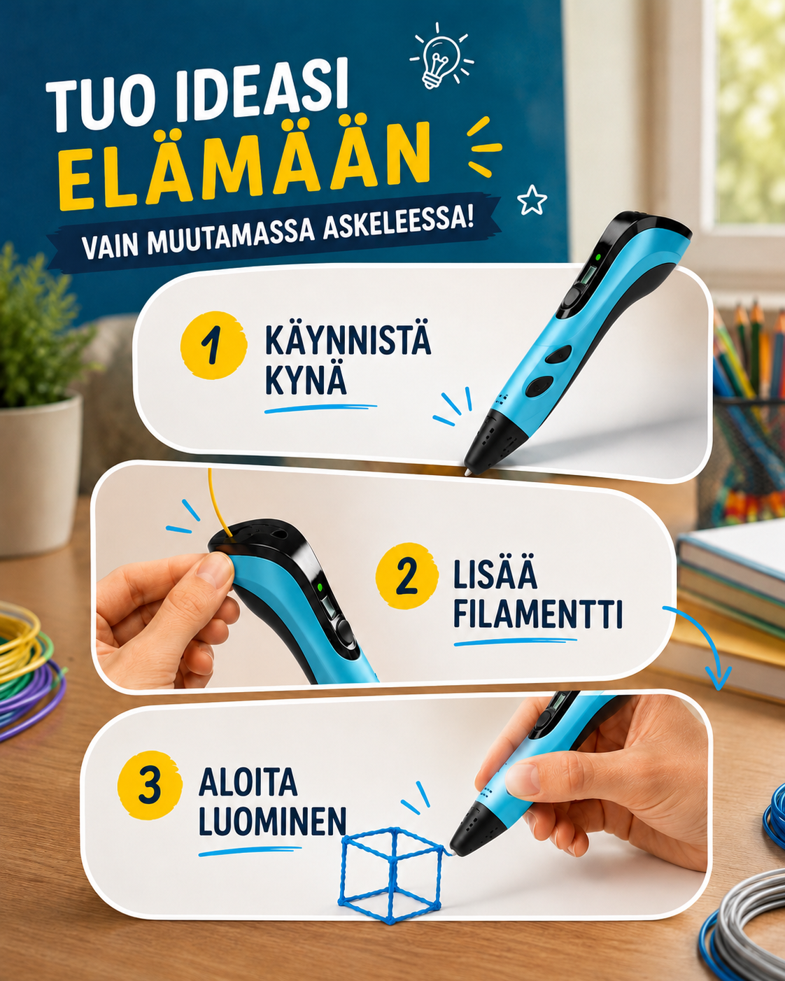 SketchMagic Junior 3D-piirtokynä