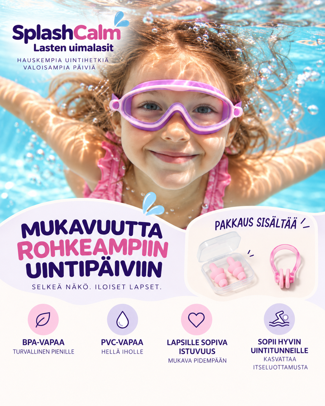 SplashCalm – Lasten Uimalasit