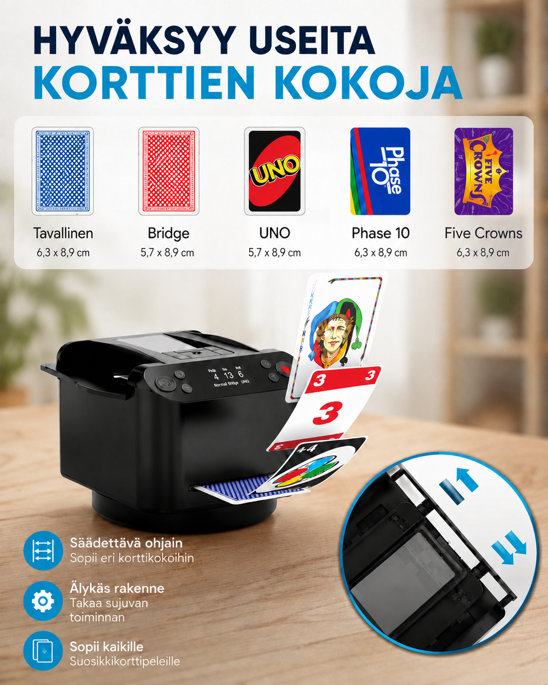 TableMate Automaattinen Korttien Jakaja Sekoitin