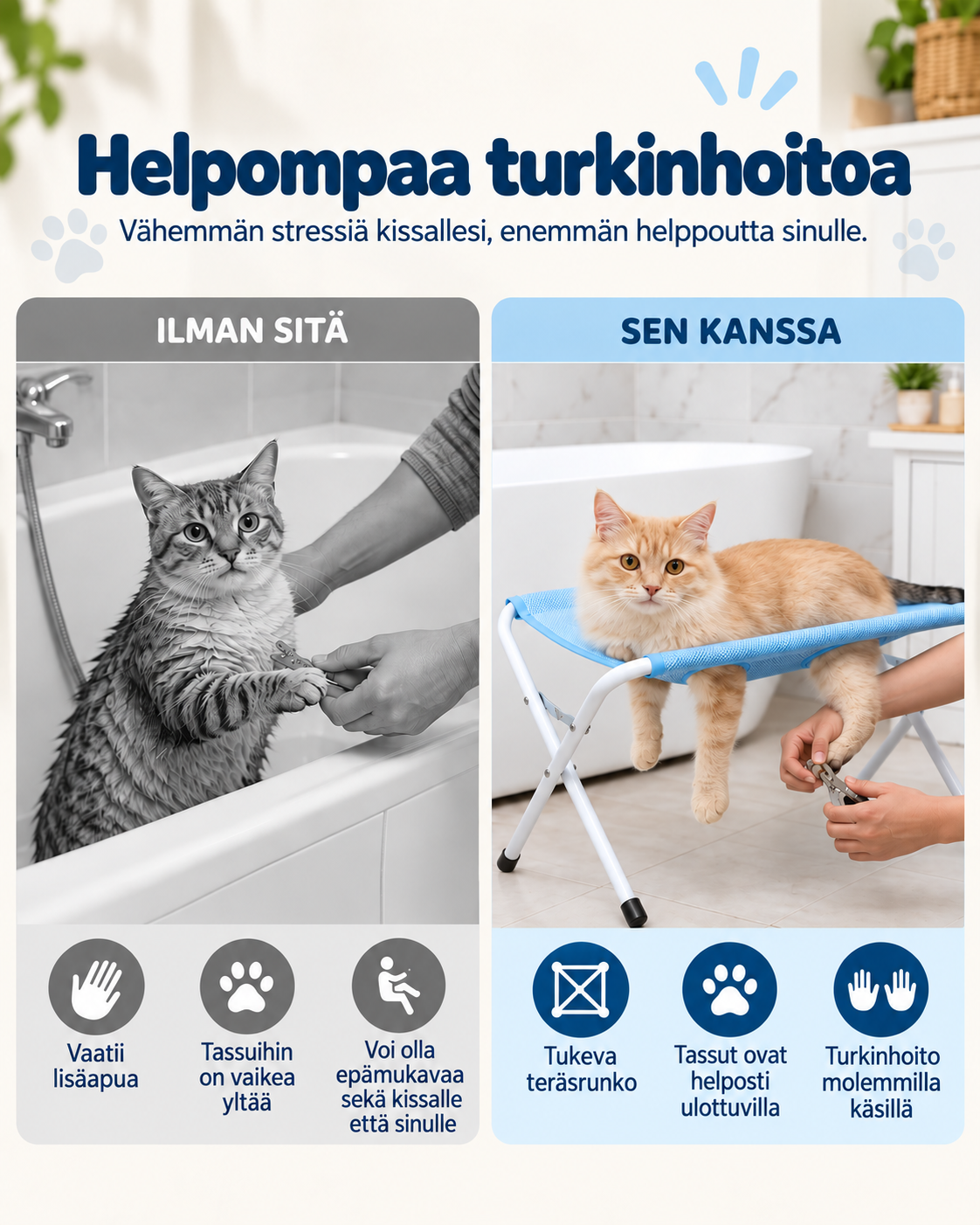 SteadyPaws-hoitoteline kissalle