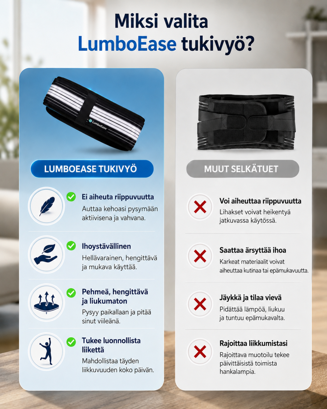 LumboEase-Tukiliivi