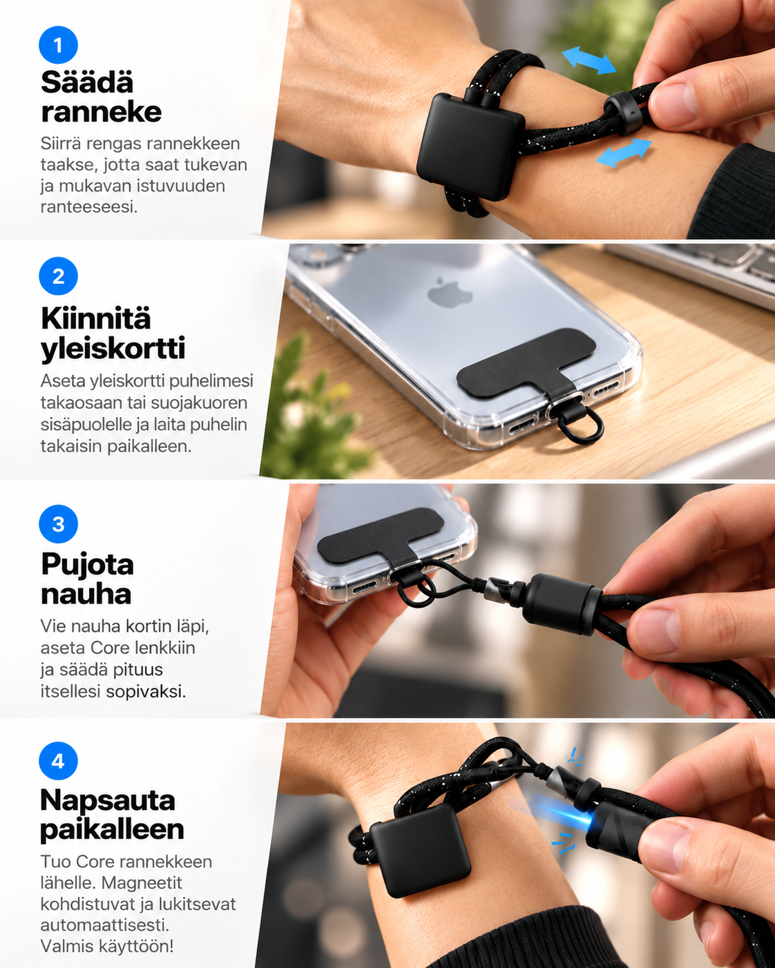 LinkLock Magneettinen Rannehihna